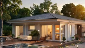 Architect-generated 3D illustrations showcasing architecture concepts, design, and housing projects. Ideal for visualizing modern homes, interior layouts, and construction ideas in engaging design