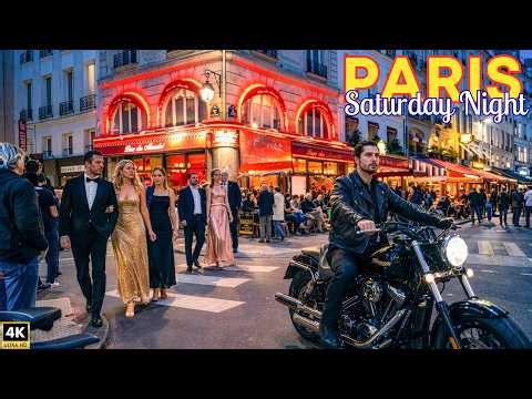 Paris Streets Feel Incredible on Saturday Night 🇫🇷 | Châtelet, Bastille, Le Marais