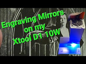 HOW TO LASER ENGRAVE MIRRORS ON XTOOL christinaricci with settings in description and imag-r prep
