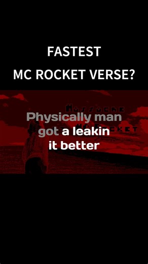 Fastest MC Rocket Verse? D3d0xigen - Massacre 21.09SPS