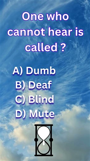 One who cannot hear #onewordsubstitution #english #englishvocabulary