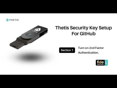 Thetis FIDO U2F key setup guide for GitHub