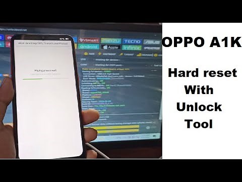 Oppo A1k cph-1923 Hard Reset/Remove Screen Lock With One Click By Unlock Tool Lateset 2022 100% Done