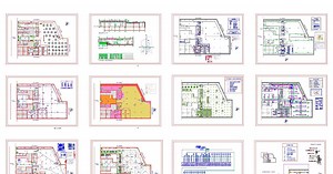 Restaurant project, 900 m2 DWG
