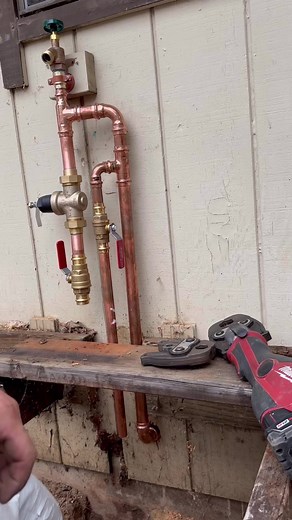 99K views · 1.1K reactions | installing a new water service line and connecting it in the crawlspace | Evan Berns | Facebook