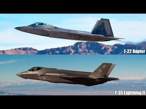 F-22 Raptor vs F-35 Lightning II | LA GRAN BATALLA DE LOS CAZAS DE 5TA GENERACION