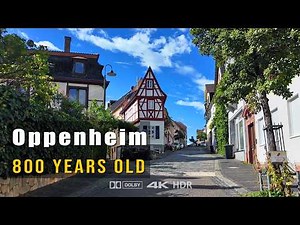 Oppenheim – 800 Year Old Medieval Town along the Rhine River | Walking Tour Germany [4K]