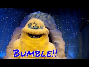 Meeting Bumble the Abominable Snowman Rudolph at Busch Gardens Christmas Town WIlliamsburg
