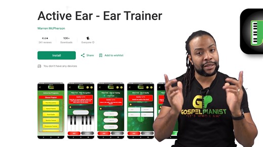 Stop Guessing Notes! Master Ear Training with this PROVEN method. Ear training is the key to mastering playing piano by ear—but where do you start? That’s why I created the Active Ear App, your step-by-step guide to mastering pitch, intervals, chord qualities, basslines, and more. With simple, focused exercises, you’ll see real progress fast. Available on Android, iOS, and desktop, it’s never been easier to train your ears and transform your playing. 👉 Download now and take your skills to the n