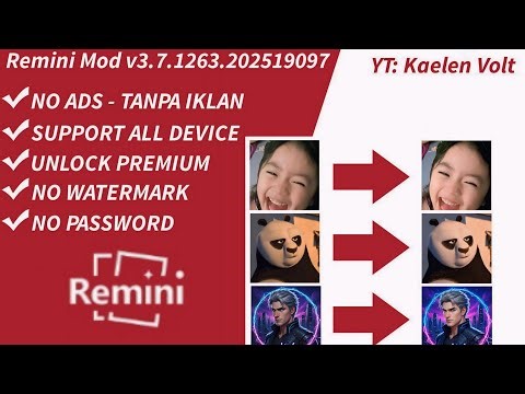 REMINI MOD ‼️ VERSI TERBARU 2026 | UBAH FOTO JADI HD ‼️