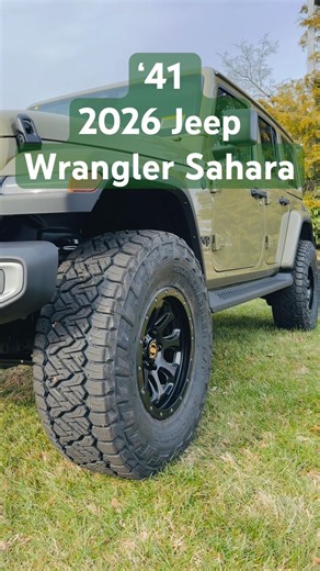 2026 ‘41 Wrangler Sahara Lifted on 37s #JeepWrangler #WranglerSahara #LiftedJeep #37s #JeepBuild