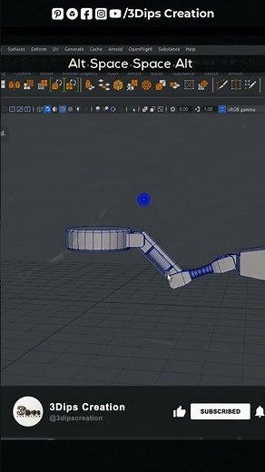 Crazy Fast Robot Modeling in Maya! 🚀 #Shorts #gaming, #scifi #3dmodeling #maya #viral