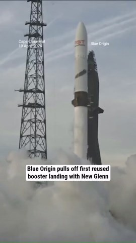 Blue Origin pulls off first reused booster landing with New Glenn