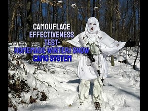 Camouflage Effectiveness Test- Homemade Winter/ Snow Camo System