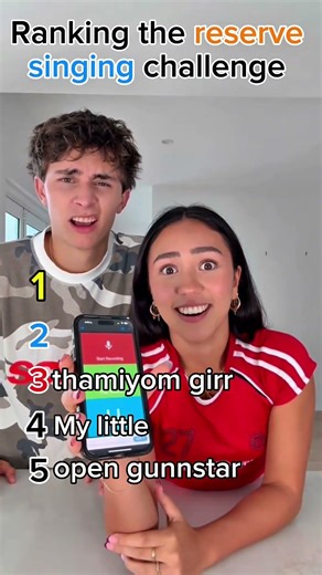 Ranking the reverse singing challenge #viral #shorts