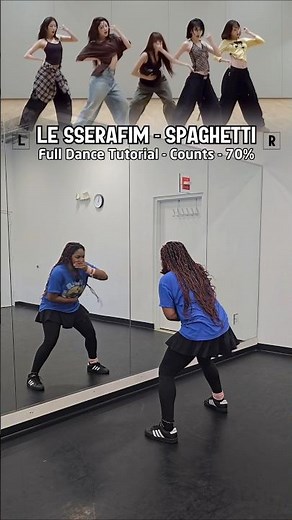 LE SSERAFIM - ‘SPAGHETTI’ - Full Dance Tutorial (2/4) [ CHORUS ] 🍝