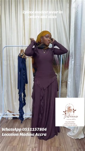 This 2piece is a much have for all my girlies. WhatsApp/Call:0551157804 to get yours now😊 #voiceefects #fypviralシ #muslimtiktok #smallbusines