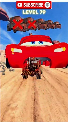 😱🚜 Big Mater vs Tiny Mater – Who Wins the Challenge 🔥#mcqueen #mater #cars #pixarcars
