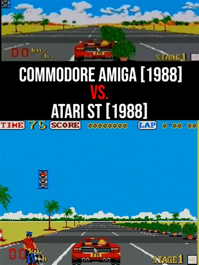 OutRun Ports Compared: Commodore Amiga vs Atari ST – Which Did It Better? #sega #retrogaming #retrogames #outrun #80s #atari #commodoreamiga