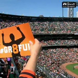 Standing-O for Hunter during his final game as a Giant 👏 | NBC Sports Bay Area / California