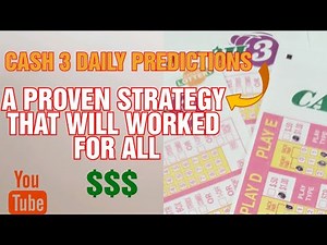 #Cash3 #DailyPrediction Lottery Cash 3 Daily Winning Numbers Prediction.