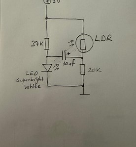 BLINKING LED WITHOUT ANY ACTIVE COMPONENTS