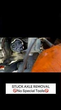⚠️CVAXLE REMOVAL 🚫NO SPECIAL TOOLS TOYOTARAV4 #toyota #diy #shorts #car #mechanic #autorepair #auto
