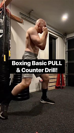 Boxing Basic PULL & Counter Drill! 💥👊🐉 #shorts #boxing #fitover50