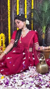 30K views · 298 reactions | Puja look part 1 সবাইকে জানাই শুভ...