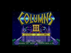 Columns III: Revenge of Columns (Genesis / Mega Drive) Playthrough