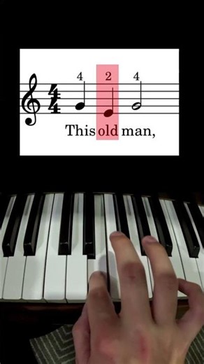 This Old Man - easy piano tutorial