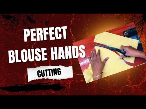 Perfect Blouse Hands Cutting and stitching, Tailoring tips #blouse #fashion #video