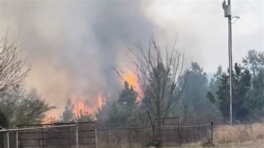 WATCH: Large fire captured near Harrah and Newalla