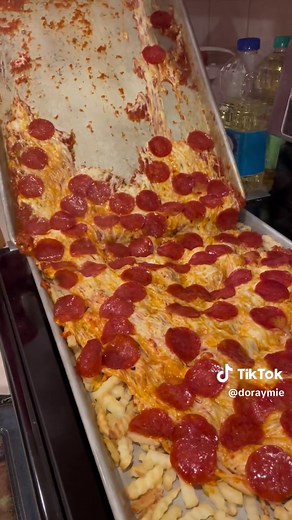 Birthday Pizza Fries #pizzafries #birthday