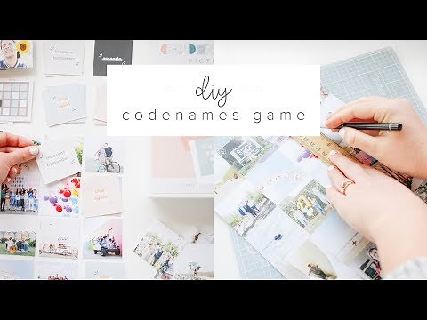 DIY PERSONALIZED CODENAMES BOARD GAME