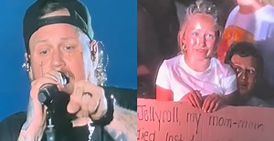 [WATCH] Jelly Roll Breaks Down On Stage After Reading Young Girl's Tragic Sign