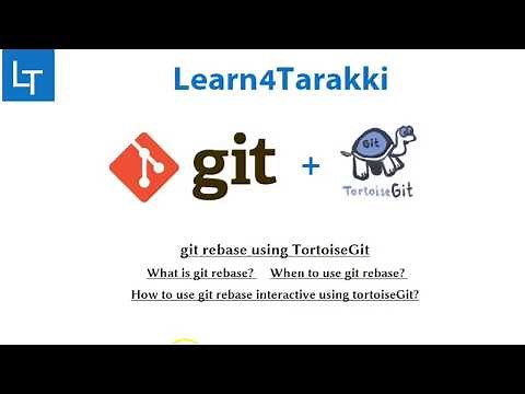 TortoiseGit Tutorial 14: git rebase basics