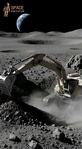 Moon Digger Goes Wild! #LunarWork #MoonMining #excavator