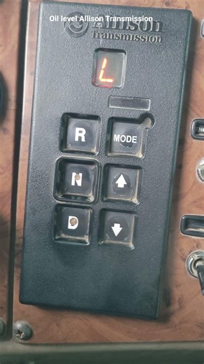 How to check transmission fluid push button Allison Transmission push button #mechanic #transmission