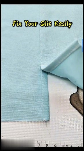 How to sew a slit opening| Simple slit opening tutorial #sewing#sewingtips #sewingtechniques #shorts