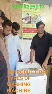 introduction and types of washing machine