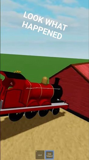 James is racing way too fast, loses control, and crashes spectacularly into the barn! 4 #shorts