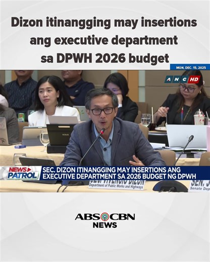 Dizon itinangging may insertions ang executive department sa DPWH 2026 budget #NewsPatrol