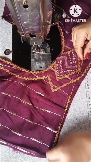 Blouse cutting and stitching/blouse designs #trending #blouse #blousedesign #sewing