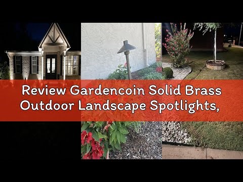 Review Gardencoin Solid Brass Outdoor Landscape Spotlights, 12V Heavy Duty Low Voltage LED Spot Ligh