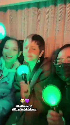 Melanie and Bella Enjoying the BTS Concert Together