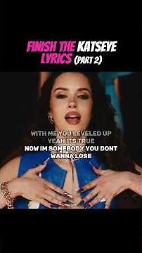 Finish The KATSEYE Lyrics (PART 2)🎤🎶 comment down below if you got all of them right!