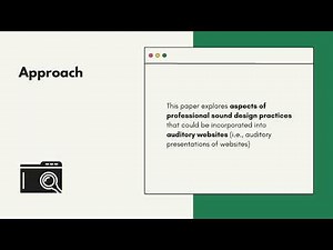 [Preview] Exploring Interactive Sound Design for Auditory Websites