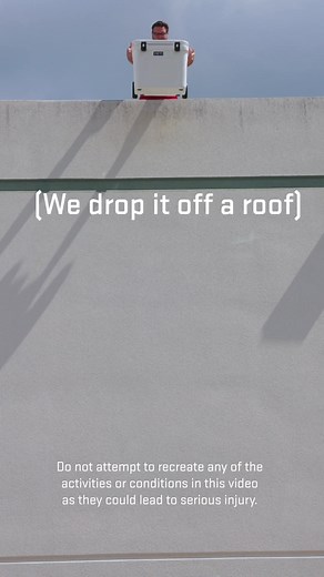 Before we dropped the new Roadie® Wheeled Cooler, we literally dropped the Roadie Wheeled Cooler — a lot. #YETI #BuiltForTheWild The YETI Roadie is not intended to be used as depicted. Do not attempt to recreate any of the activities or conditions in this ad as they could lead to serious injury.