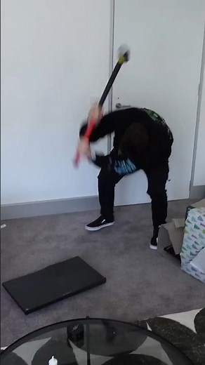 fake monitor SMASH gone WRONG 🫣